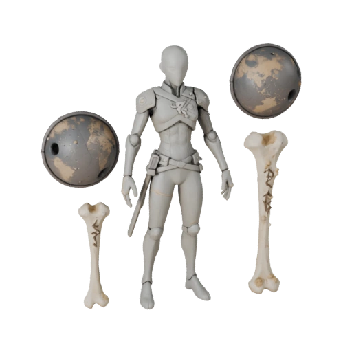 Anime Command Magier 3D Charaktermodell für RPG-Szenen