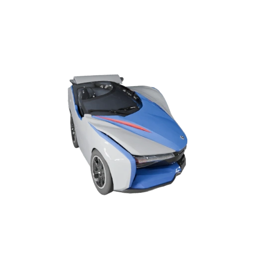 Modelo 3D de Ônibus Flutuante de Alto Poligonagem para Renders de Estúdio - PBR