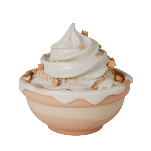Coppa Gelato Vetrificata STL Modello 3D Stampabile