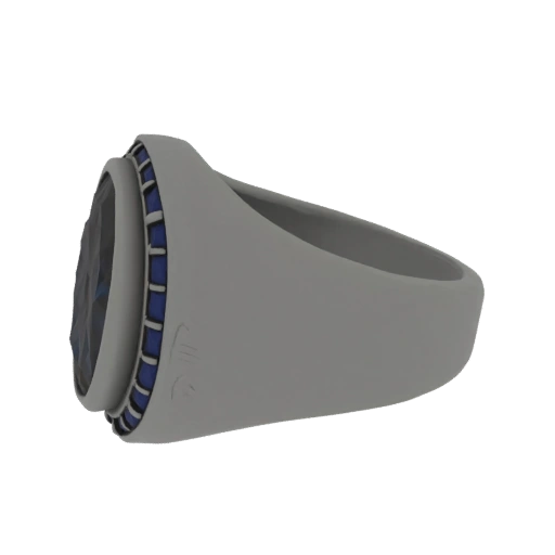 Signet Cocktail Ring 3D Asset for Hero Display Use