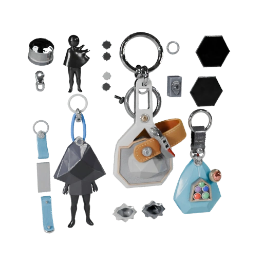 Utility Schlüsselanhänger 3D-Asset für Echtzeit-Engines