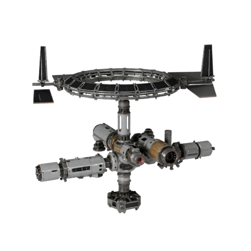 Orbitale Raumstation 3D Layered Asset für Erbauer