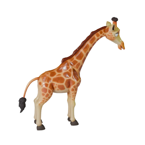 Cartoon Giraffe 3D Modell - Stilisierte Asset für Animation | PBR