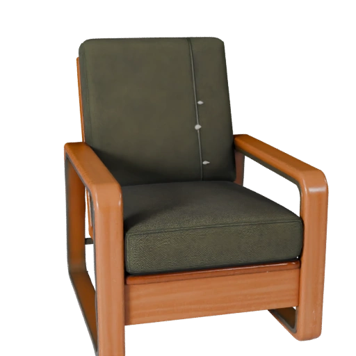 Poltrona Lounge Industriale 3D per Livelli di Gioco