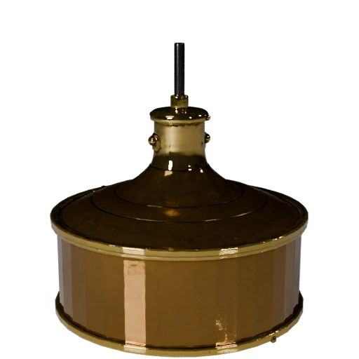 Lampada a Sospensione in Ottone 3D Asset per Livelli Casual