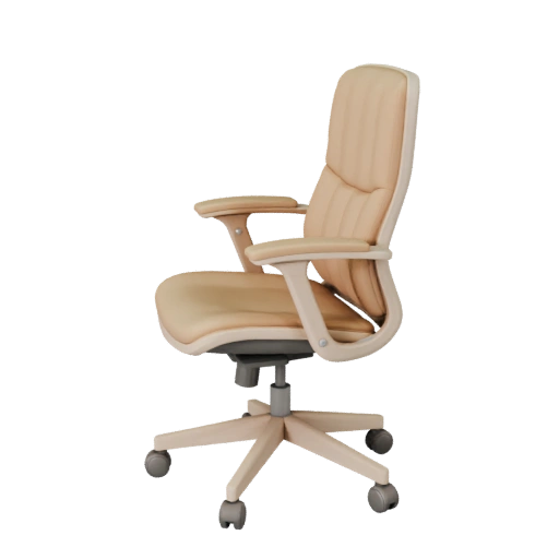 Sedia da Ufficio Scandinava 3D Asset per Film di Studio