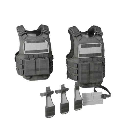 Field Tactical Vest 3D Render Asset für Studioeinsatz