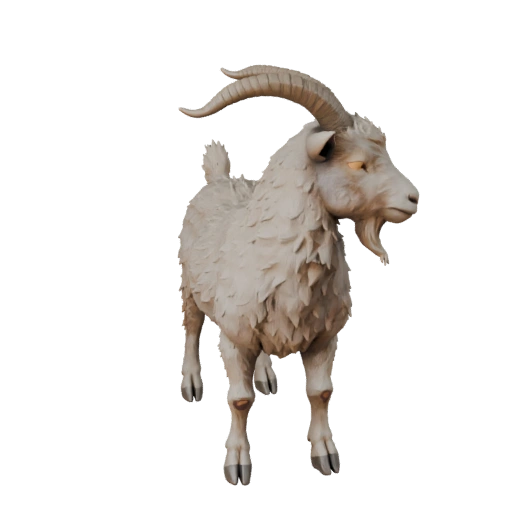 Low Poly Ziege 3D Modell - Unity Game Asset mit FBX | Lizenzfrei