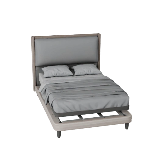 Struttura Letto Piattaforma Dettagliata Asset di Rendering Studio 3D