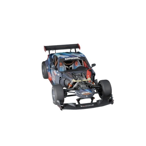 Drift-Auto 3D-Modell für Unity - Low Poly Game Asset (Legacy)