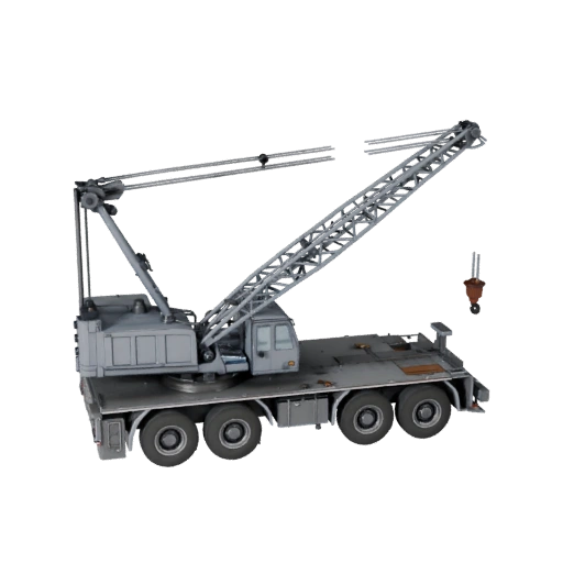 Modèle 3D de grue mobile pour Unity - Asset de jeu low poly