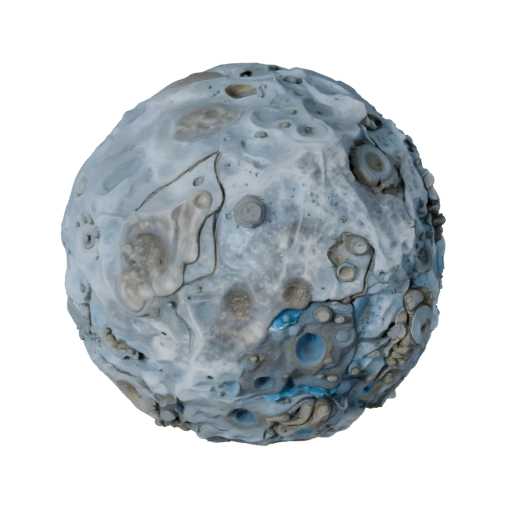 Campo de Asteroides de Gelo Render Studio 3D para Filme