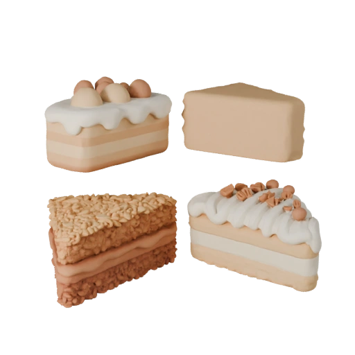Mini Layer Cake 3D Catalog Asset for Online Stores