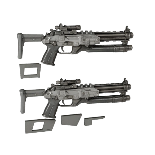 Modello 3D Sci Fi Blaster Prop per Stampa Tabletop