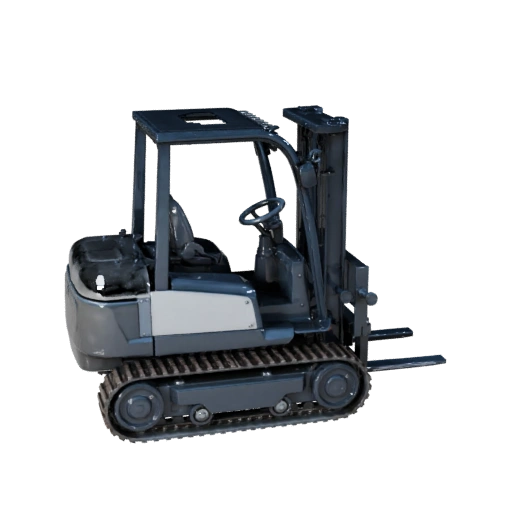 Baukran 3D-Asset mit Ebenen für Bauherren