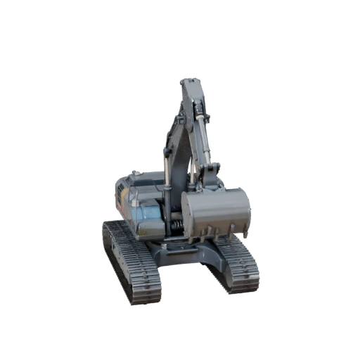 Bergbau-Bagger 3D-Asset für Casual Studio-Level