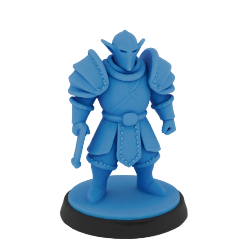 Mittelalterliche Elfenkrieger-Miniatur STL