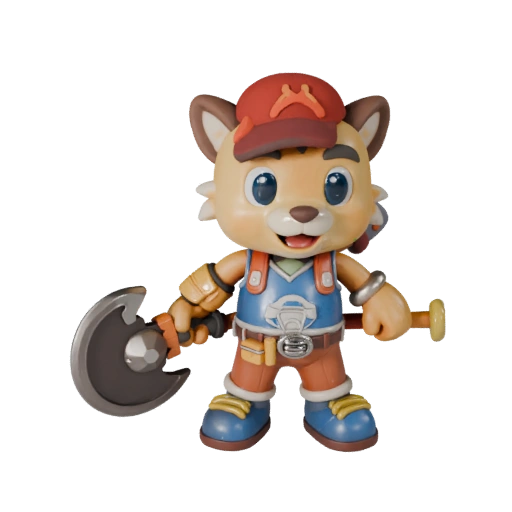 Realistic Sports Animal Mascot | Scene Composition Asset
