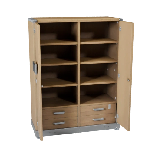 Industrielles Bücherregal 3D Layered Asset für Erbauer