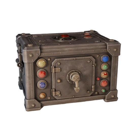 Caja de Interruptores de Mazmorra Detallada, Activo de Render 3D Studio