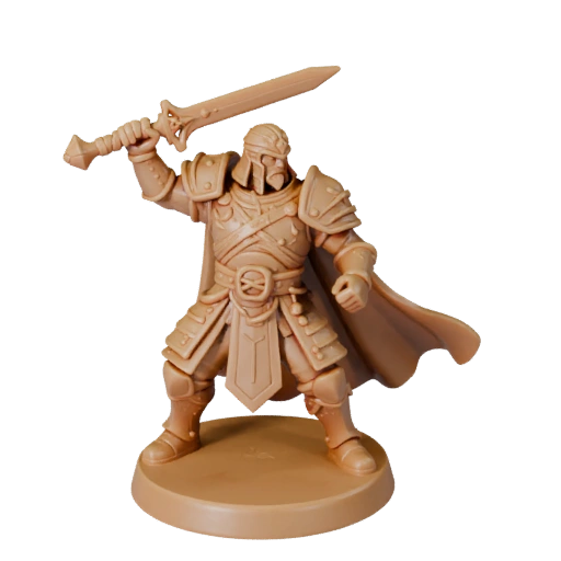 Printable Heroic Warrior Miniature | Hobby Resin Print