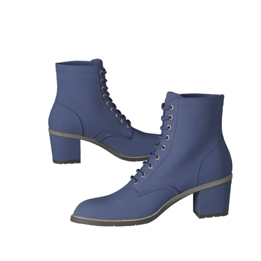Formal Ankle Boot 3D Asset for Casual Game Engines