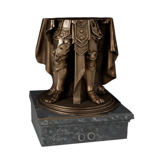 Statue de Gardien en Bronze à Collectionner | Pack d'Affichage Détaillé
