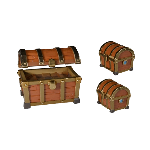 Fantasy Schatzkiste 3D-Asset für Echtzeit-Level