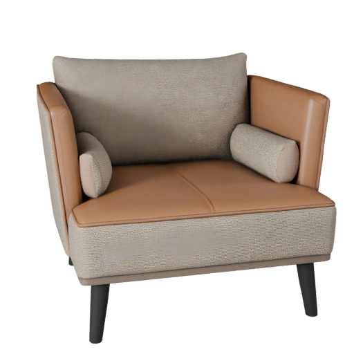Divano Chaise Longue Compatto 3D Layered Asset per Costruttori