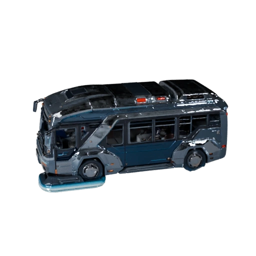 Modelo 3D de Ônibus Futurista para Blender e Jogos - Asset PBR