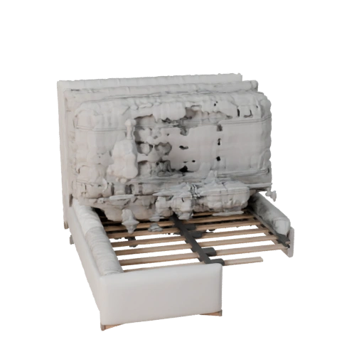 Gepolstertes Bettgestell 3D Layered Asset für Erbauer