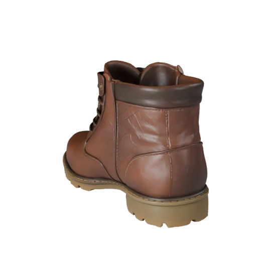 Detailed Leather Boots 3D Asset for Studio Renders