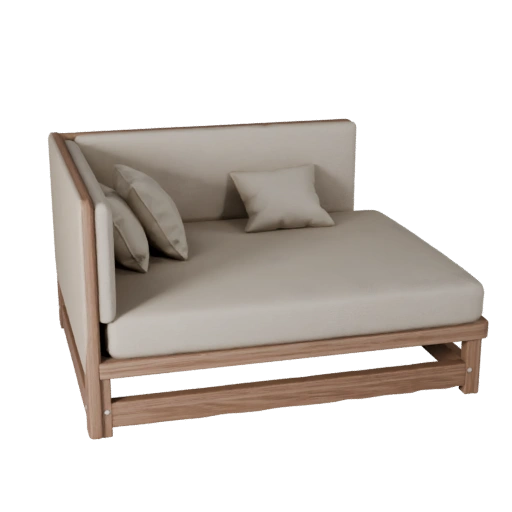 Plattform-Daybed 3D-Asset für Studio-Layered-Builds