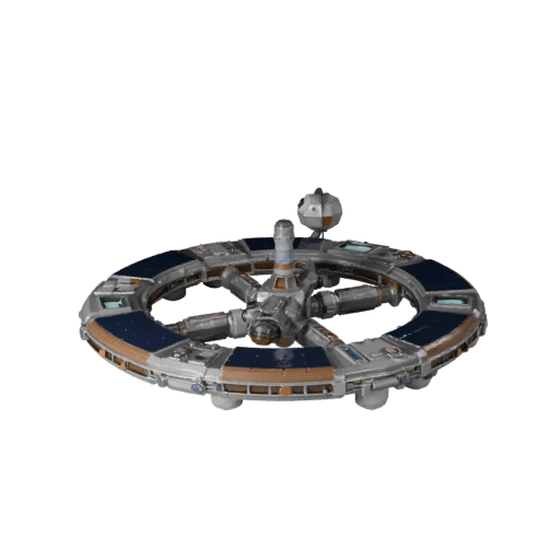 Orbital Docking Hub 3D-Asset für Echtzeitnutzung