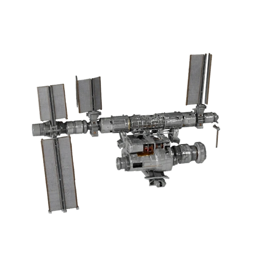 Module de station spatiale 3D pour Unity - Jeu low poly