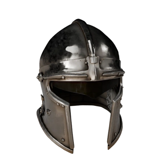 Elmo da Combattimento Medievale Pronto per Unity Asset 3D
