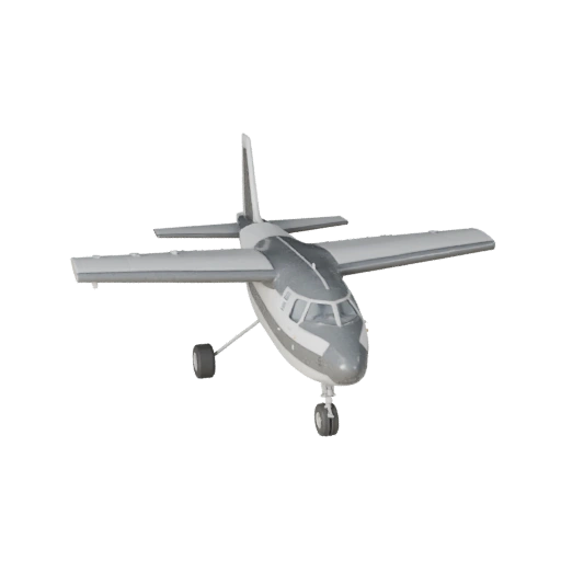 Spielbereit Frachtflugzeug 3D-Modell für Echtzeitspiele - PBR