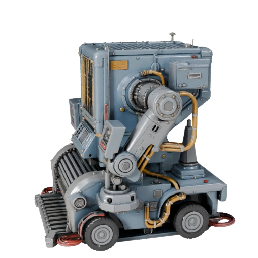 Detailed Inspection Robot Cell 3D Asset for Studio