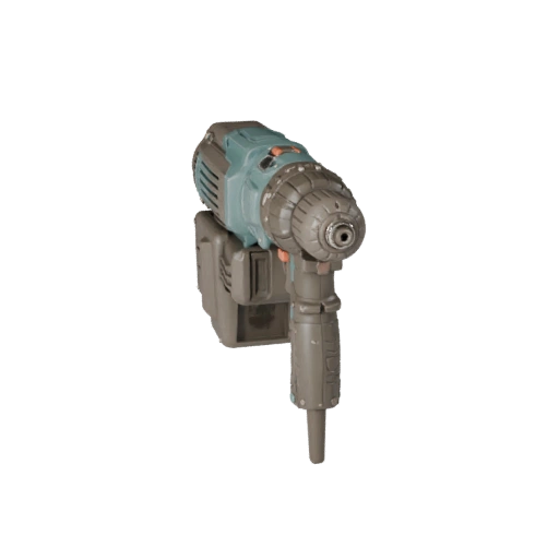 Realistic Contractor Drill 3D Asset for Studio Use