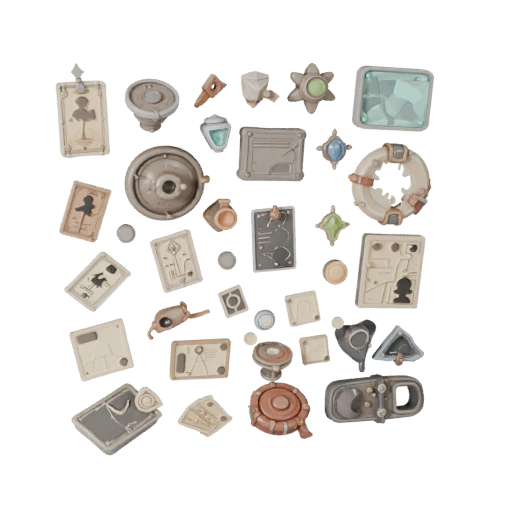 Fantasy Street Clutter 3D Asset for Casual Engines