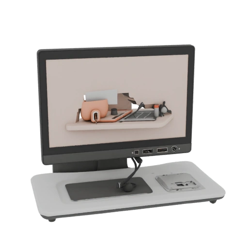 Field Training Monitor 3D Web Asset for Online Use