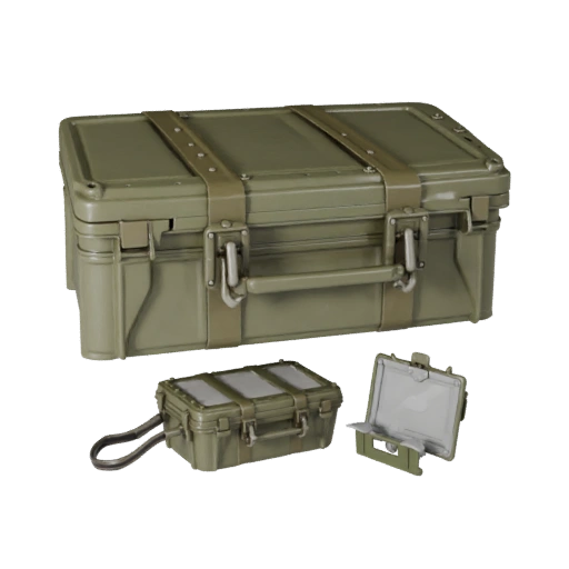 Contenitore Militare High Poly 3D Hero Asset