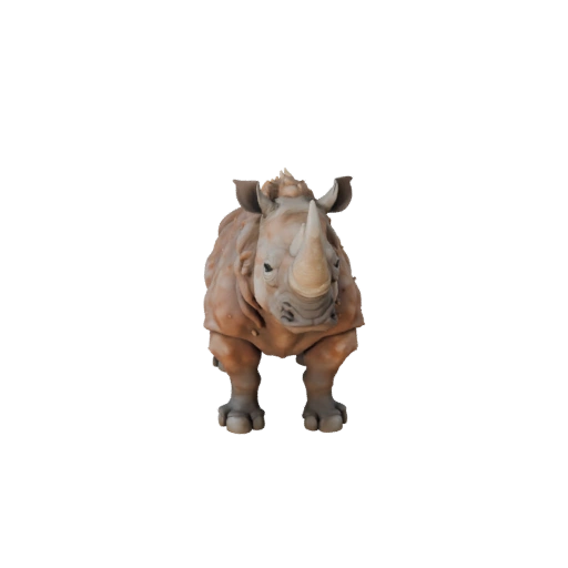 Low Poly Nashorn 3D Modell - Unity Game Asset mit FBX | Lizenzfrei