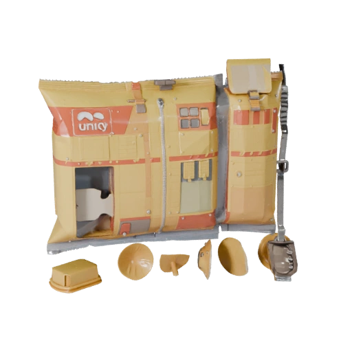 Boxed Chip Bag 3D Realtime Asset for Studio Levels