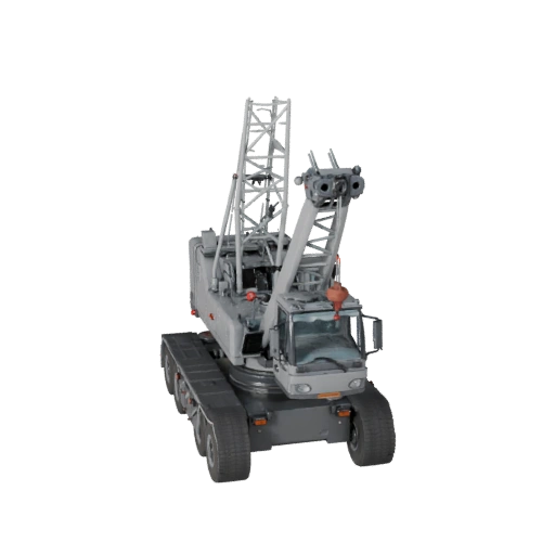Modèle 3D de Grue Mobile Haute Poly pour Rendu Studio