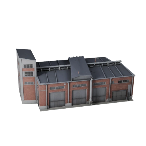 Fertigungsanlage 3D-Modell - Realistisches Archviz-Asset