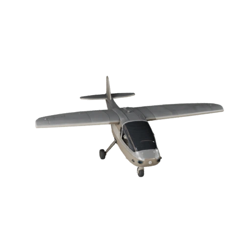 Starres Flächenflugzeug 3D-Modell für Blender - Realistisches PBR