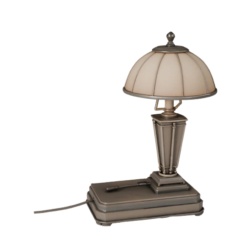 Lampada da Tavolo Art Déco 3D per Rendering Cinematografici