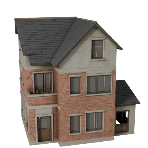 Modelo 3D de Casa Minúscula para Unreal - Ativo UE em Tempo Real