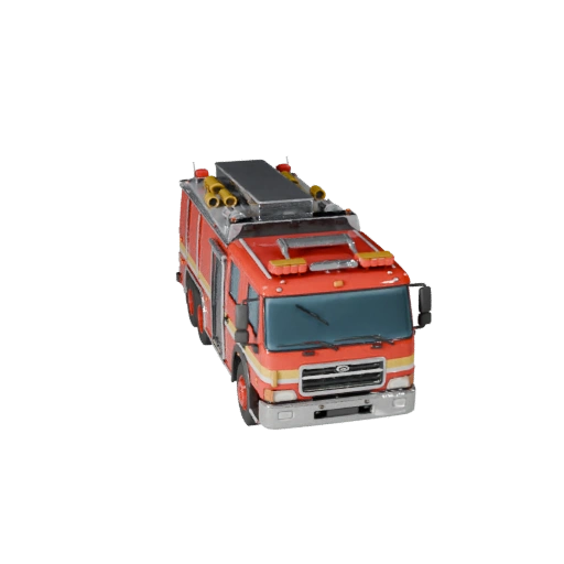 Modelo 3D de Camión de Bomberos para Blender - Activo Listo para Renderizar (Legacy)